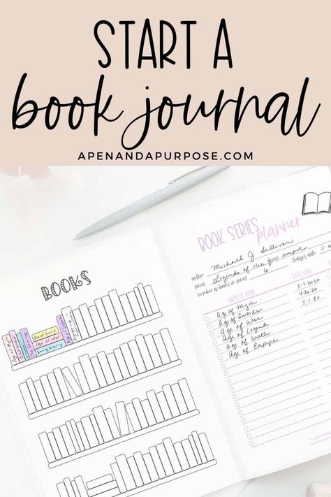 Start a reading journal to track your reading today. Track the books you've read as well as your "to read" list. Plan your series reading by making a book list with the order of books in a series. There are so many ways to start a book journal. #bookjournal #readingjournal #readinglog Starting A Book Journal, Reading Journals For Adults, Book Tracking Journal, How To Make A Book Journal, How To Make A Reading Journal, Reading Journal Ideas Layout Simple, Book List Journal, Reading Journal Ideas Layout Printable, Book Club Journal Ideas