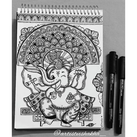 Mandala art, mandala art patterns, ganapati mandala art , ganesha mandala art Sketch Of Ganpati Bappa, Ganpati Bappa Mandala Art, Mandala Ganesha Art, Ganpati Mandala Art, Full Page Mandala Art, Ganpati Bappa Painting, Ganpati Mandala, Ganpati Bappa Drawing, Ganesha Mandala Art