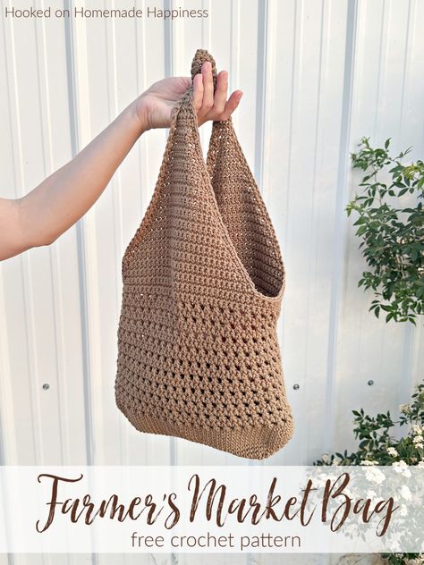 Market Bag Crochet Pattern, Market Bag Crochet, Crochet Hobo Bag, Freebies Pattern, Crochet Market, Bag Crochet Pattern, Farmers Market Bag, Crochet Market Bag, Market Bags