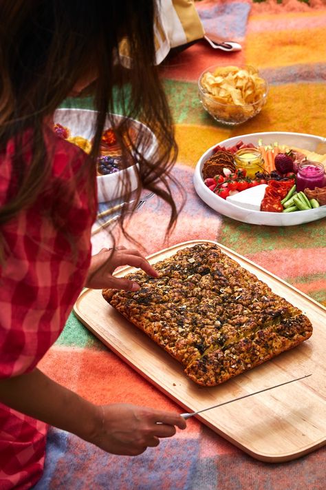 Make This: Jessica Nguyen's Simple Herb Focaccia Herb Focaccia, Jessica Nguyen, Flakey Salt, Celebrating Success, Magic House, Plain Flour, Simple Ingredient, Tray Bakes, Step By Step