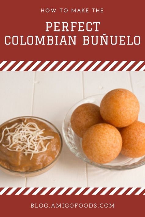 Buñuelos are a type of fried dough ball, similar to a donut or fritter. The Colombian version, buñuelos colombianos, have a small curd white cheese, called Costeño cheese, as the main ingredient. #colombianfood #colombia #amigofoods #dessert #bunuelos Colombian Bunuelos Recipe, Bunuelos Colombianos, Colombian Desserts, Bunuelos Recipe, Coconut Flour Cakes, Colombian Cuisine, Venezuelan Food, Latin American Food, Importance Of Food