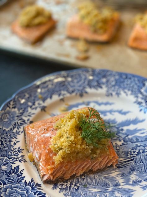 Panko & Herb Crusted Steelhead Trout – Pine & Palm Kitchen Steelhead Recipes, Ground Turkey Meatballs, Steelhead Trout, Trout Recipes, Herbs De Provence, Healthy Liver, Baked Fish, Week Meal Plan, Popular Recipes