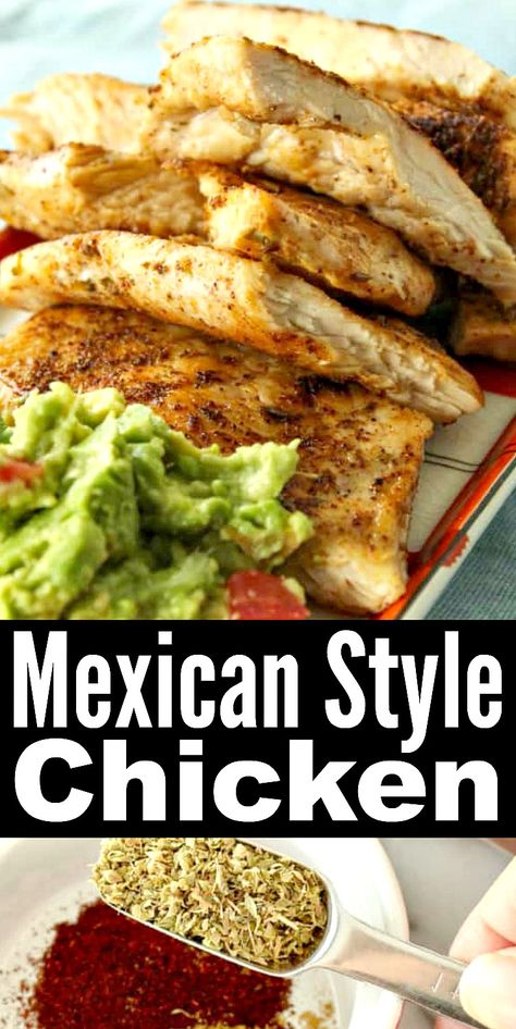 Mexican Chicken Seasoning, Authentic Chicken Tacos, Mexican Chicken Breast Recipes, Mexican Chicken Breast, Chicken Breast Tacos, Mexican Chicken Tacos, Mexican Grilled Chicken, Mexican Style Chicken, Chicken Seasoning Recipes