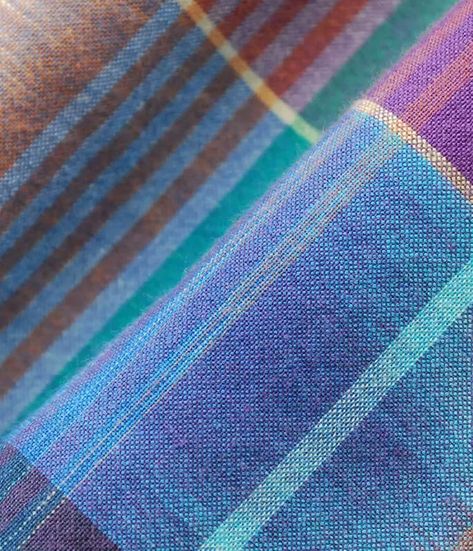 A lightweight, hand woven cotton fabric with a plaid, striped or checkered pattern, Madras fabric came from India. Learn more about this unique fabric. Types Of Cotton Fabric, Popular Clothing, Madras Plaid, Unique Fabric, Popular Outfits, Comfy Sweatshirt, Plaid Fabric, Fabric Names, Cotton Fabrics