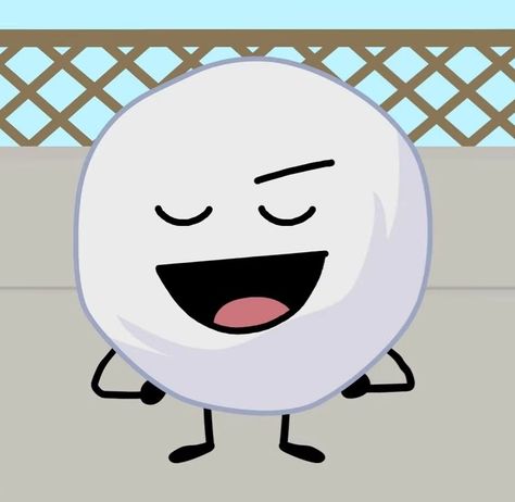 Snowball Bfdi, Bfdi Pfp, Bfdi Characters, Snow Ball, How Big Is Baby, Funny Memes, Funny, Anime