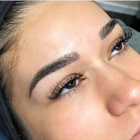 Microblading | Los Angeles | Amani Beauty Bar Perfect Natural Eyebrows, Micro Blading Eyebrow Shapes, Micro Blading Eyebrows Natural, Microblading On Black Women, Black Microbladed Eyebrows, Makeup For Eyebrows, Dark Blonde Microbladed Eyebrows, Eyebrows Ideas, Brow Inspiration