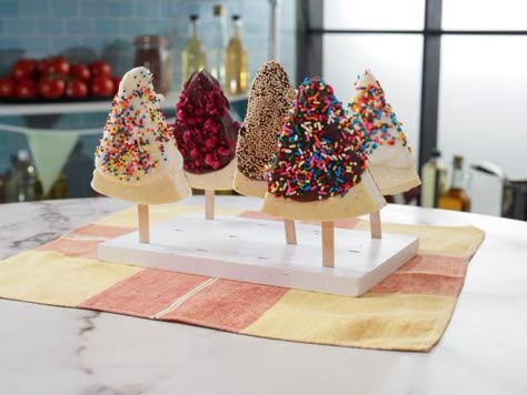 Cheesecake On A Stick Recipe, Cheesecake On A Stick, Tailgate Foods, Frozen Things, Frozen Key Lime Pie, Katie Lee Biegel, Baking Therapy, The Kitchen Food Network, Toasted Quinoa