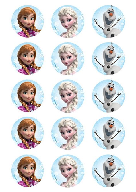 Cupcakes Frozen, Frozen Party Printables, Frozen Cupcake, Frozen Cupcake Toppers, Frozen Party Supplies, Frozen Printables, Frozen Decorations, Frozen Cupcakes, Frozen Bday Party