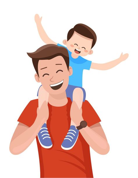 Father Clipart, File Decoration, File Decoration Ideas, Cartoon Pics, Father And Son, Decoration Ideas, Washi, Clip Art, Collage