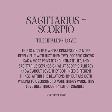 Sagittarius Love Compatibility + What Works 💛 #Listentothevirgo Sag X Scorpio, Sagittarius And Sagittarius Relationship, Scorpio And Sagittarius Relationship, Sagittarius Love Compatibility, Scorpio And Sagittarius Compatibility, Scorpio And Sagittarius, Sagittarius Compatibility, Sagittarius Relationship, Sagittarius Quotes