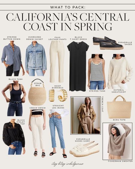 In this travel capsule, I'm highlighting what to pack for several days along the central coast of California. You can also use code SHANNONP15 for 15% off Jenni Kayne items in this collection. We recently took a weekend trip to Santa Barbara, which inspired me to put this capsule together. Let me know what you think! | packing, travel, central coast, spring, getaway, weekend trips, looks, style, fashion, capsule wardrobe, ideas Paso Robles Outfit, California Fashion Summer, California Style Outfits, Capsule Wardrobe Ideas, Coast Outfit, Styled Outfits, Spring Getaway, Spring Stripes, California Outfits