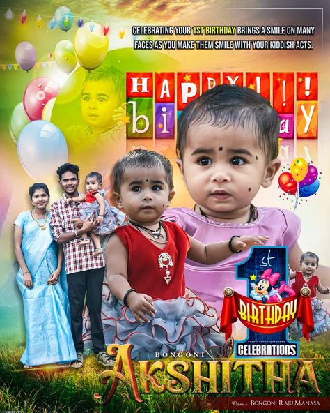 Editing Poster, Birthday Editing, 1st Birthday Banner, Manoj Kumar, Wedding Background Images, Kids Dishes, Happy Birthday Cake Images, Birthday Banner Design, 1st Birthday Banners