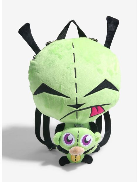 Invader Zim GIR With Monkey Plush Backpack | Hot Topic Invader Zim Gir, Zim Gir, Hello Kitty House, Exploding Kittens, Disney Valentines, Guild Wars, Blue Beetle, Monkey Plush, Felix The Cats