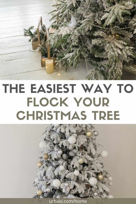 White Flocked Christmas Tree, France House, Pinterest Lifestyle, Flocked Christmas Tree, Frosted Christmas Tree, Frosted Tree, Snowy Christmas Tree, Christmas Tree With Snow, Flocked Trees