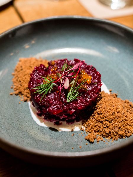 Beet Tartare, Egg White Frittata, Tartare Recipe, Horseradish Cream Sauce, Kale Juice, Brunch Nyc, Brunch Restaurants, Bruschetta Recipe, Red Beets