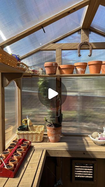 Anna Margaret (Margo!) on Instagram: "My Costco Greenhouse Review! (This isn’t sponsored in any way!) Eric and I have been wanting a greenhouse basically since we moved in, but really since we re-did the garden last year. I’d checked out various websites online that each offered their own types of greenhouses from DIY kits to white glove delivery type of services. The bottom line was that they were all really, really expensive. Like the wooden ones mostly started at 4,000 on the cheap end. So when we saw that Costco had a wooden greenhouse kit for 1,300.00 we were super interested. We eyed it for a while and then finally decided to go for it. It definitely has pros and cons but I think the good wayyy outweighs the bad and all in all it’s an amazing deal. Below is my list of pros and cons: Costco Greenhouse Ideas, Green House Ideas Interior, Costco Greenhouse, Diy Greenhouse Cheap, Anna Margaret, Green House Ideas, Wooden Greenhouse, Greenhouse Design, Green Houses