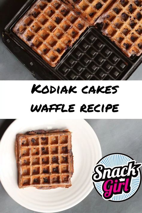 Kodiak Cakes Waffles, Kodiak Recipes, Waffle Mix Recipes, Kodiak Cakes Recipe, Ww Breakfast, Pancake Mix Recipes, Weight Watchers Recipes Desserts, Ww Freestyle, Waffle Cake