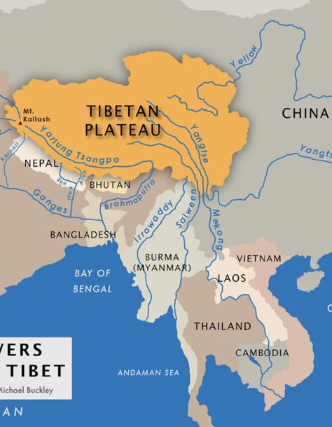 BORDER: Tibetan Plateau Tibetan Plateau, Location Map, History Lessons, Natural Phenomena, Tibet, Laos, Thailand, Map, China