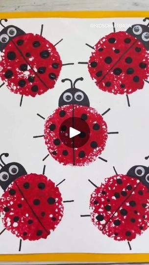 Ladybug Activities For Preschool, Diy Kid Activities, Insect Activities, Insect Crafts, Sponge Painting, Baby Food Jars, Walk In The Park, Summer Break, Preschool Kids