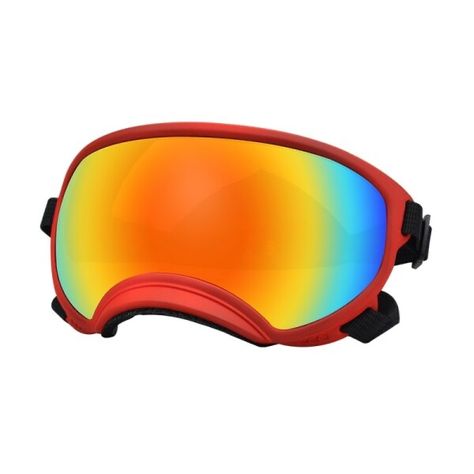 AU $24.43 52％ Off | Dog Goggles Dog Sunglasses Glasses for Dogs Dog Ski Goggles with UV Protection Pet Sunglasses with Adjustable Strap for Travel Red Film, Dog Goggles, Dog Wound, Ski Sunglasses, Dog Sunglasses, Wind Protection, Pet Bag, Dog Eyes, Ski Goggles