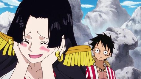 Luffy And Hancock, Black Cartoon Characters, Bd Comics, Black Characters, One Piece Images, Black Anime Characters, One Piece Comic, Black Artwork, Black Cartoon