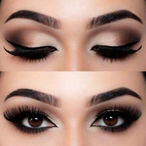 Makeup Bronze, Make Up Designs, Mekap Mata, Bronze Makeup, Best Eyeshadow, Color Makeup, Hooded Eye Makeup, Pinterest Makeup, Makijaż Smokey Eye