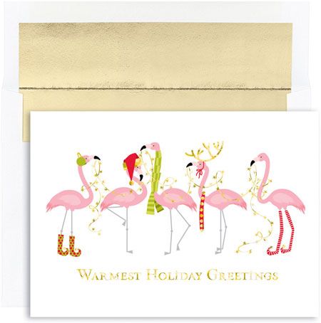 Tropical Christmas Cards, Beach Christmas Card, Boxed Holiday Cards, Greeting Card Box, Holiday Box, Tropical Christmas, Flamingo Christmas, Christmas Card Set, Beach Christmas