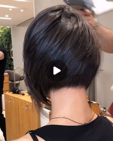 2 Layer Haircut Short, Short Bob Haircut For Thick Hair, High Low Bob Haircut, Short Bob Pixie Haircut, Cute Short Haircuts For Straight Hair, Short Brunette Hair Cuts, Undercut Bob Thick Hair, Side Bob Haircut, Short Layered Bob Hairstyles For Fine Hair