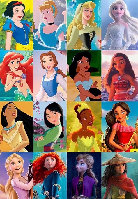 Disney Princess Lineup, Anastacia Disney, Princess Artwork, Princess Images, Walt Disney Princesses, Official Disney Princesses, Disney Princess Cartoons, Disney Princess Characters, Disney Princesses And Princes