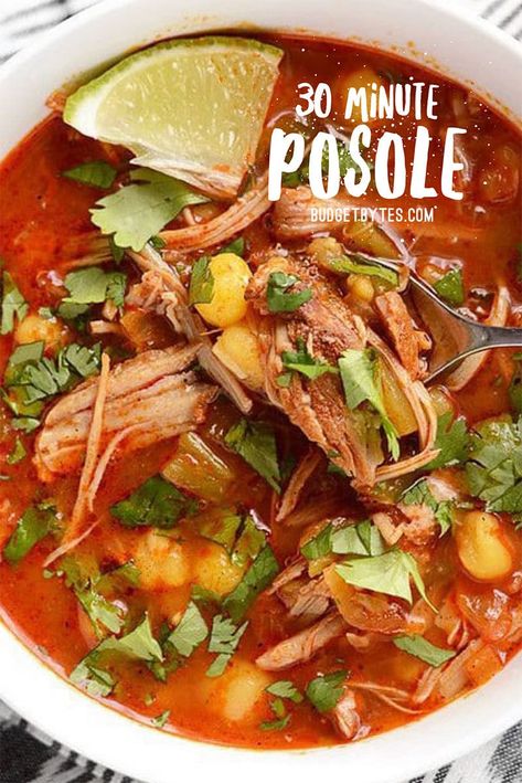 Posole Recipe, Leftover Pulled Pork, Pozole Recipe, Authentic Mexican Recipes, Pulled Pork Leftovers, Homemade Enchilada Sauce, Homemade Enchiladas, Diner Recept, Mexican Cooking