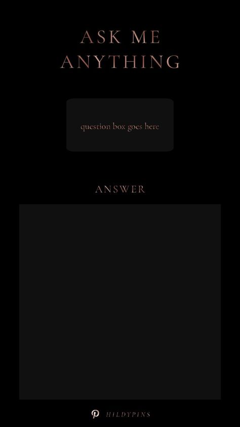 Ask Me Anything Template, Ask Me Anything, Instagram Story Template, Story Template, Ask Me, Instagram Story, Rose Gold, Gold, Instagram