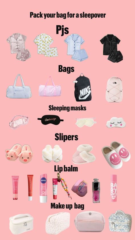 #sleepover#packing Slumber Party Basket Ideas, Sleepover Packing List Boyfriend, Stuff To Pack For A Sleepover, What To Pack For A Sleepover Checklist, Sleepover Checklist Packing, Sleepover Essentials Packing Lists, What To Pack For A Weekend Trip, Sleepover Bag Checklist, Things To Pack For A Sleepover