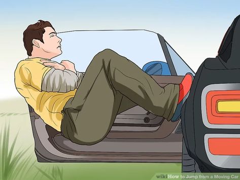 How to Jump from a Moving Car: 11 Steps (with Pictures) - wikiHow Speeding Car, How To Jump, Place Branding, Safety Precautions, Girls High, Car Led, High Speed, Branding, Quick Saves