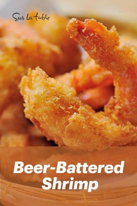 A crowd favorite! Try our Beer-Battered Shrimp with Lemon and Parsley Aioli Beer Batter Shrimp, Batter Shrimp, Battered Shrimp Recipes, Beer Batter Recipe, Shrimp With Lemon, Battered Shrimp, Beer Battered Shrimp, Buffalo Shrimp Recipes, Buffalo Shrimp