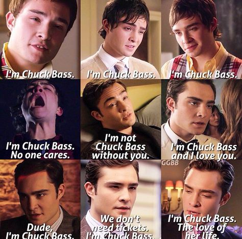 I'm Chuck Bass Chuck Bass Aesthetic, Chuck Bass Quotes, Chuck E Blair, Chuck Bass Ed Westwick, Gossip Girl Memes, Funny Girl Movie, Estilo Blair Waldorf, Gossip Girl Quotes, Stile Blair Waldorf