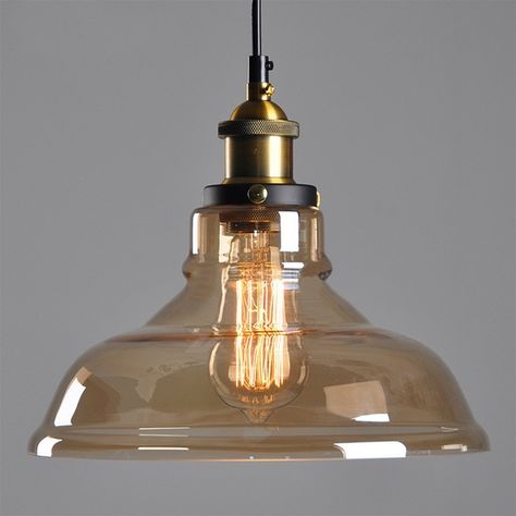 Amber Glass Lamp Shade Retro Ceiling Lamp Vintage Light Fitting Pendant Light: Amazon.co.uk: Lighting Pendant Lights Bedroom, Modern Bedroom Lighting, Pendant Lamps Bedroom, Living Room Lights, Lustre Vintage, Balcony Bar, Lighting Reference, Plug In Pendant Light, Lights Living Room