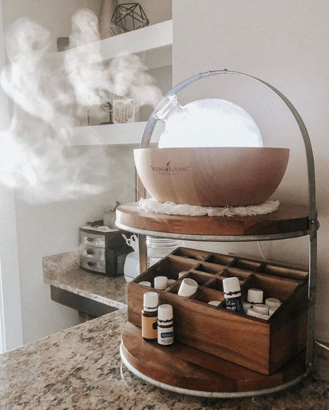 S A M M U R D O C K on Instagram: “the aria is still in stock 🙌🏼 this beautiful diffuser comes with a box of goodies that give you support in soooo many areas, let’s check…” Aria Diffuser Decor, Diffuser Decor Ideas, Diffuser Decor, Aria Diffuser, Essential Oil Mixes, Diffuser Recipes, Decor Themes, Oil Mix, Oil Blends