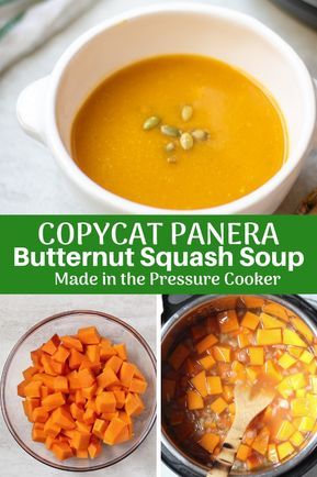 Panera Butternut Squash Soup, Recipe For Butternut Squash Soup, Instant Pot Butternut Squash Soup, Recipe For Butternut Squash, Healthy Fall Soups, Best Butternut Squash Recipe, Instant Pot Butternut Squash, Best Butternut Squash Soup, Squash Spaghetti