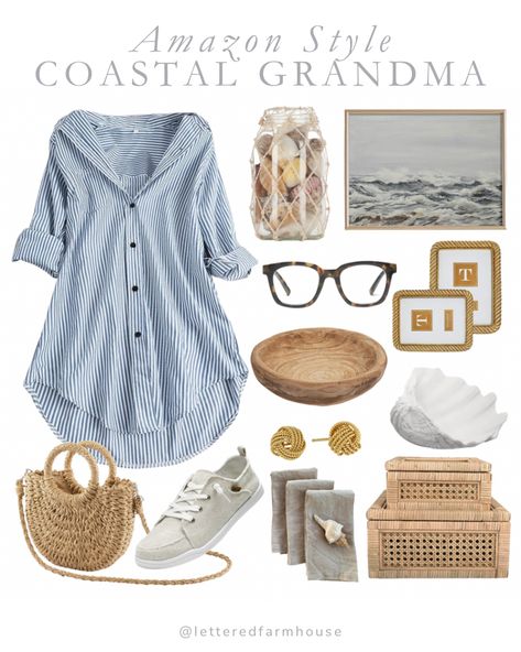 Beach Grandma Style, Coastal Grandmother Entryway, Coastal Grandma Shoes, Plus Size Coastal Grandmother Outfits, Coastal Grandma Vibes, Coastal Grandma Hairstyles, Costal Grandma Home Decor, Grandma Coastal Fashion, Grandma Coastal Decor