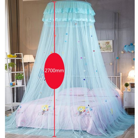 Dome hanging mosquito net Kids Baby Bedding 4 Colors Dome Bed Netting Canopy Lace Bed Canopy Girls Bed Netting Canopy, Bed Netting, Kids Canopy, Lace Bedding, Net Lace, Bed Canopy, Mosquito Net, Room Decorations, Baby Bedding