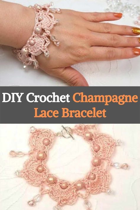 Layered Crochet, Crochet Patterns Ideas, Crochet Bracelet Pattern, Patterns For Fashion, Crochet Idea, Bracelet Inspired, Crochet Jewelry Patterns, Lace Bracelet, Stylish Crochet