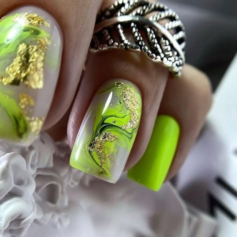 Foil Nail Designs, Beauty Nails Design, Nail Art Designs Summer, Nail Designs Glitter, Nails Polish, Neon Nails, Fabulous Nails, Fancy Nails, Chic Nails