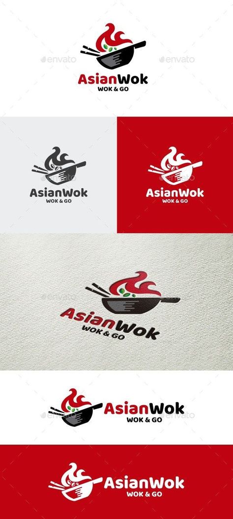 Wok Logo Restaurant Branding logodesignmockup #logotipe #logoph Chinese Food Logo, Chinese Style Logo, Thailand Logo, Pan Logo, Cooking Blogs, Peace Logo, Cooking Logo, Wok Pan, Inspiration Logo Design