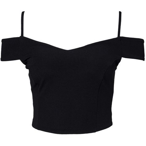 New Look Go Ottoman Rib Cold Shoulder Crop ($18) ❤ liked on Polyvore featuring tops, crop tops, shirts, t-shirts, black, womens-fashion, pleated shirt, cold shoulder shirt, lined shirt and tall tops Crop Tops Shirts, Cold Shoulder Crop Top, Black Cold Shoulder Top, Cold Shoulder Shirt, Pleated Shirt, Shirts Black, Shoulder Tops, Crop Top Outfits, Black Women Fashion