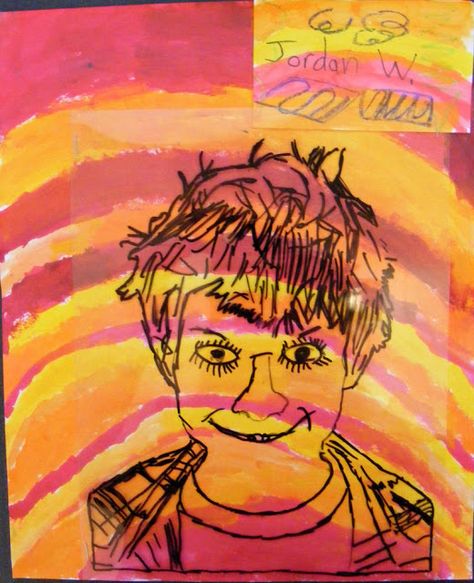 Suffield Elementary Art Blog!: 2nd Grade Fool-Proof Portraits! Self Portrait Art, 2nd Grade Art, 4th Grade Art, 5th Grade Art, 3rd Grade Art, Elementary Art Projects, Fool Proof, Art Lessons Elementary, Art Lesson Plans