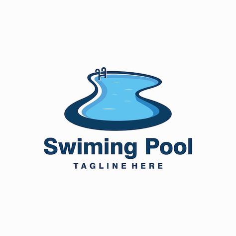 Pool Logos, Deep Pool, Brain Storm, Pool Repair, Frozen Hot Chocolate, Modern Pools, Pool Floats, Logo Sticker, Vector Logo