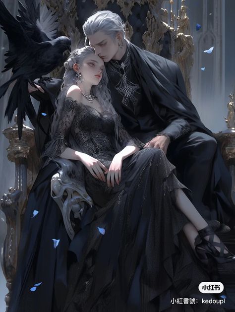 Dark Fantasy Couple Art, Dark Fantasy Couple, Vampire Couple, Anime Pregnant, Vampire Romances, Snk Cosplay, Fantasy Couples, Classy Couple, Vampires And Werewolves