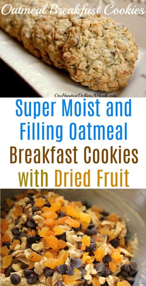 Breakfast Cookies Oatmeal, Cookie Recipes Oatmeal, Bake Sale Cookies, Healthy Calories, Cookies Oatmeal, Oatmeal Breakfast Cookies, Breakfast Cookies Healthy, Snacks Healthy, Cheap Healthy Meals