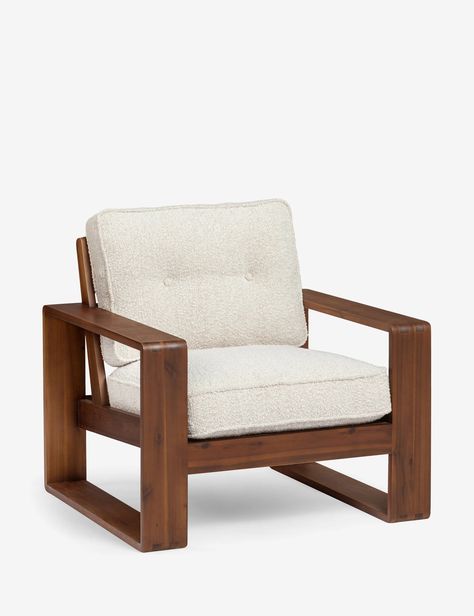 Morland Ash Wood Accent Chair Wooden Accent Chair, Bright Living Room, Upholstered Accent Chairs, Wood Accent, Outdoor Furniture Collections, Boucle Fabric, Dining Room Bench, Outdoor Dining Furniture, Furniture Dining Table