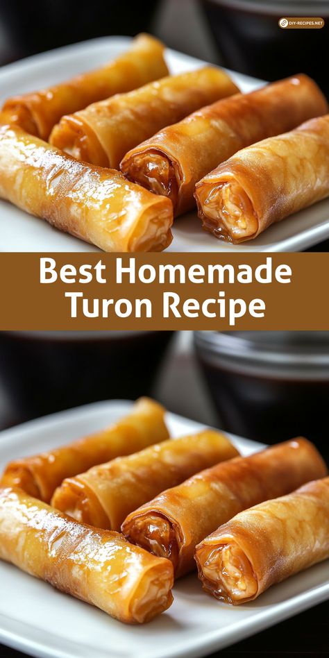 Make the best homemade Turon with this step-by-step recipe! Crispy lumpia wrappers filled with sweet bananas and jackfruit—perfect for any time of day! Banana Lumpia Recipe, Easy Lumpia Recipe, Lumpia Wrapper Recipe, Banana Turon, Turon Recipe, Banana Lumpia, Favorite Deserts, Ripe Jackfruit, Lumpia Recipe